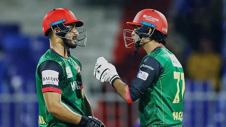 انٹرنیشنل ٹی ٹونٹی لیگ میں  ڈیسرٹ وائپرز نے  ابو ظہبی نائٹ رائیڈرز کو ہرا دیا