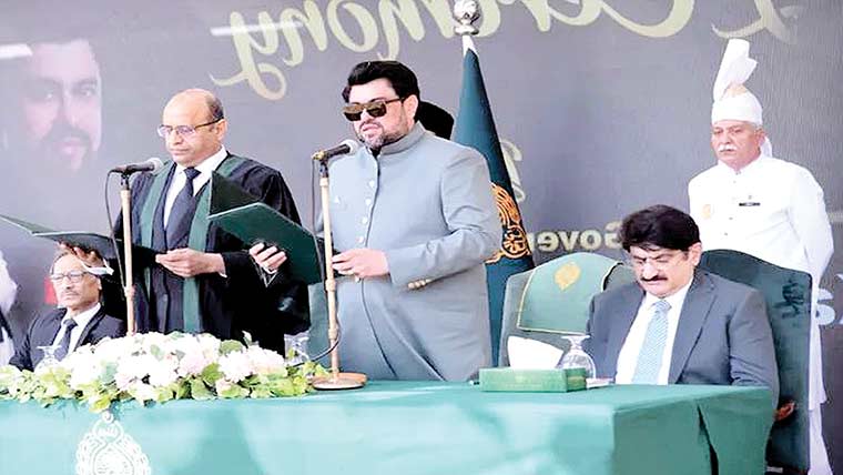 جسٹس ظفر احمد راجپوت  نے چیف جسٹس سندھ  ہائیکورٹ کا حلف اٹھالیا