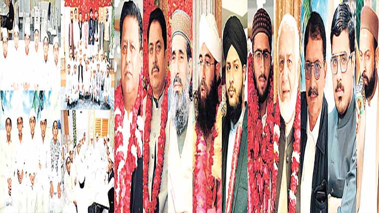 ملک عمیر برہان کے ختم قرآن کے موقع پردستار بندی کی تقریب 