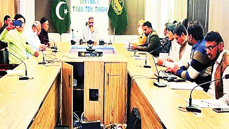 ٹوبہ :ٹاسک فورس زراعت کا اجلاس، پیداوار بڑھانے پر زور