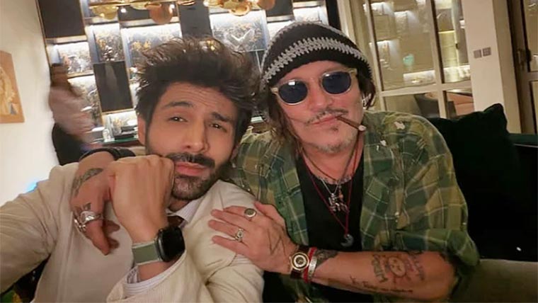 کارتک اور جانی ڈیپ کی تصویر وائرل، مداحوں کی دلچسپ فرمائش 