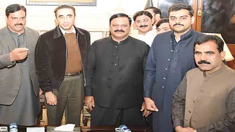 بلاول بھٹو سے ملک ریاست اور دیگر کی  ملاقات ،مختلف تجاویز پر تبادلہ خیال 