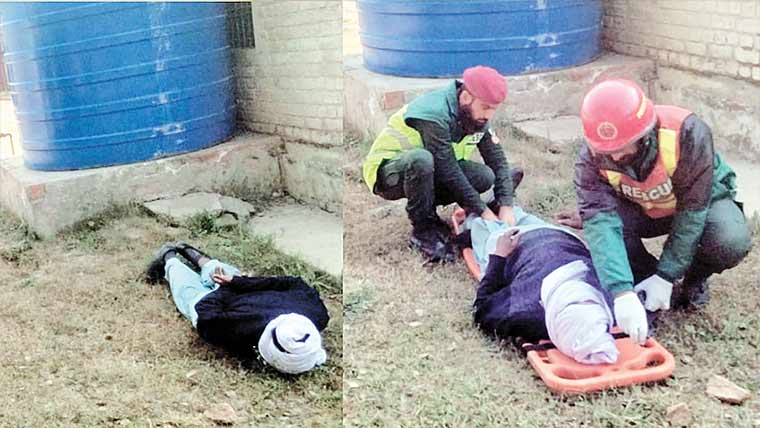 تعلیمی ادارو ں میں دہشتگردو ں کی موجودگی  کی فرضی کا ل کر کے موک ایکسر سا ئز 