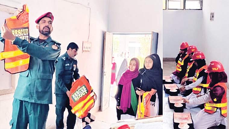  جڑا نوالہ :ریسکیو 1122 اور پولیس کی مشترکہ موک ایکسرسائز