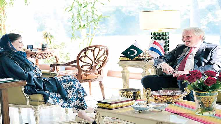 نیدر لینڈز سے تعلقات کافروغ کاروبار،سرمایہ کاری،سیاحت کونئی جہت دیگا:مریم نواز
