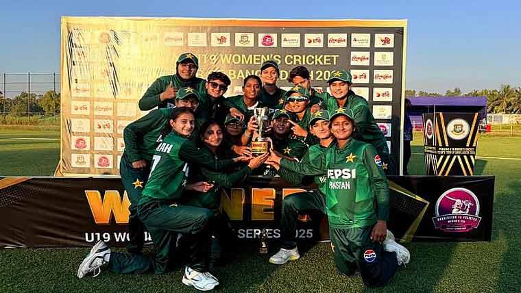 بنگلہ دیش کو ہرا کر قومی ویمنز انڈر 19 نے سیریز جیت لی 