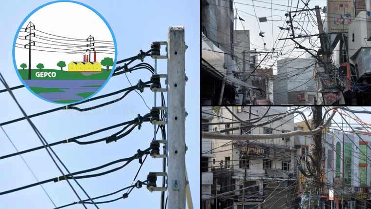 لٹکتے ننگے تاروں میں آتشزدگی شہریوں کیلئے خطرہ 