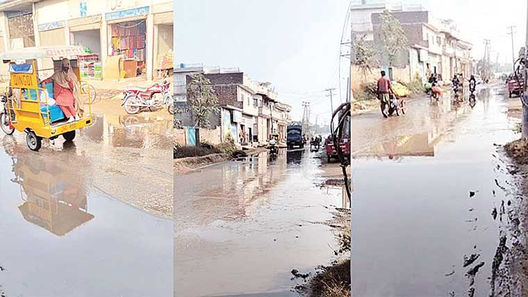 نالے کی عدم صفائی کولو  روڈ پر پانی جمع ٹراما سنٹر تک رسائی محال