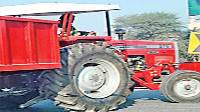 سائیکل سوار کو کچل دیا 