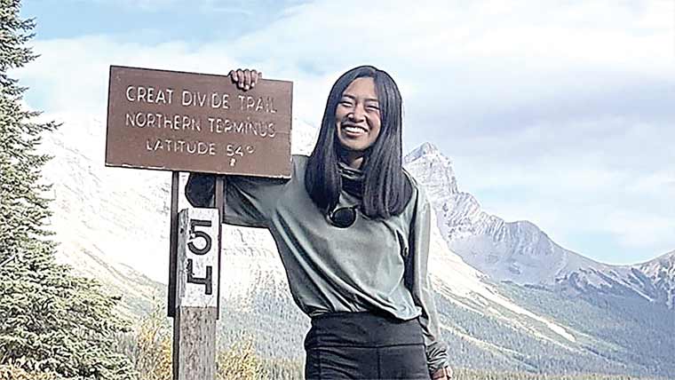3500 میل سے زیادہ تنہا ہائیکنگ کرنیوالی خاتون