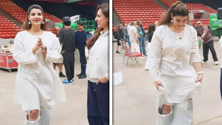 حریم فاروق کی پھٹی جینز پر  سوشل میڈیا پر شدید تنقید