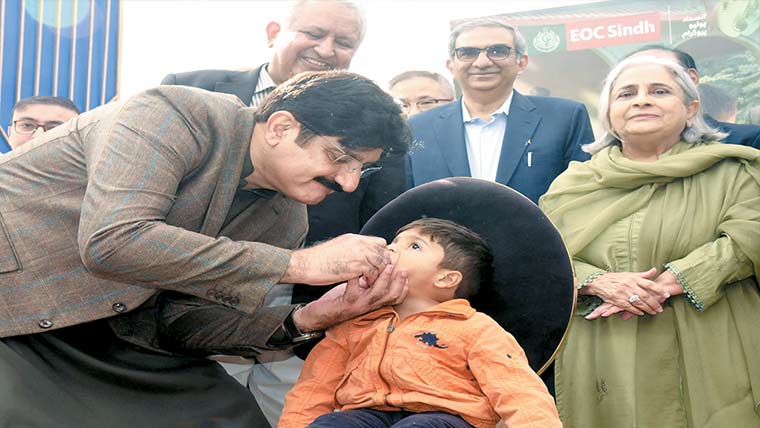 سندھ میں پولیو باعث شرمندگی ، والدین بچوں کو لازمی قطرے پلائیں : وزیر اعلیٰ 