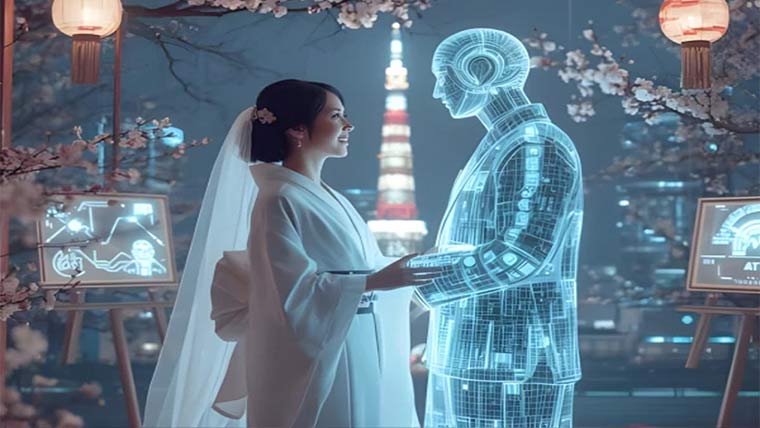 جاپان میں خاتون نے اے آئی پارٹنر سے شادی کرلی