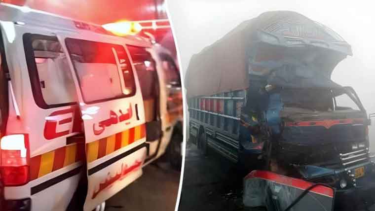 شدیددھند اورتیزرفتاری،کئی ٹریفک حادثات ،8جاں بحق