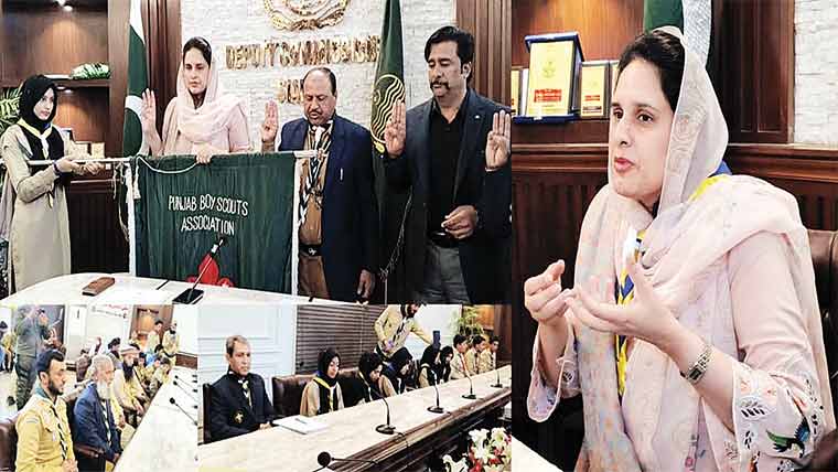 سکاؤٹس ،گرلز گائیڈز سماجی خدمات میں بھرپور حصہ لیں:ڈی سی