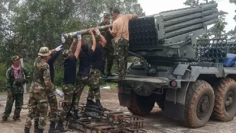 تھائی لینڈکی کمبوڈیا پر بمباری  متعدد املاک کو نقصان