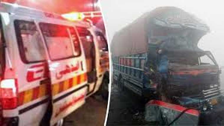 دھند :شیخوپورہ میں ٹریفک حادثات  2 افراد جاں بحق، 9 زخمی