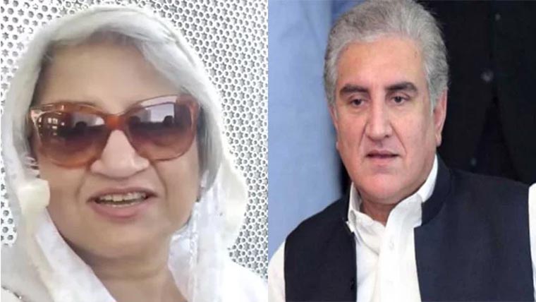 شاہ محمود قریشی کی اہلیہ کمرۂ عدالت  کے باہر گر گئیں، ہسپتال منتقل