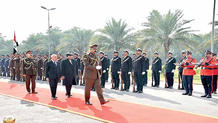  زرداری بغداد پہنچ گئے ، صدر اور وزیراعظم سے ملاقاتیں