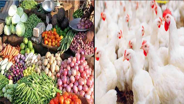 چکن 1 ہفتے میں 79 روپے مہنگا، 540 کا کلو : سبزیاں مقررہ نرخوں پر فروخت نہ ہوسکیں 