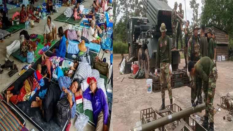  کمبوڈیا، تھائی لینڈ جھڑپیں  5 لاکھ سے زائد افراد بے گھر