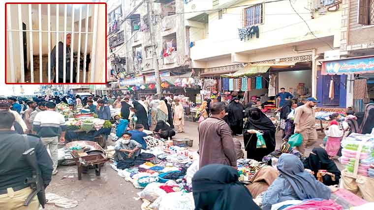 لیاری میں روڈ پر قائم دیرینہ سنڈے بازار ختم 