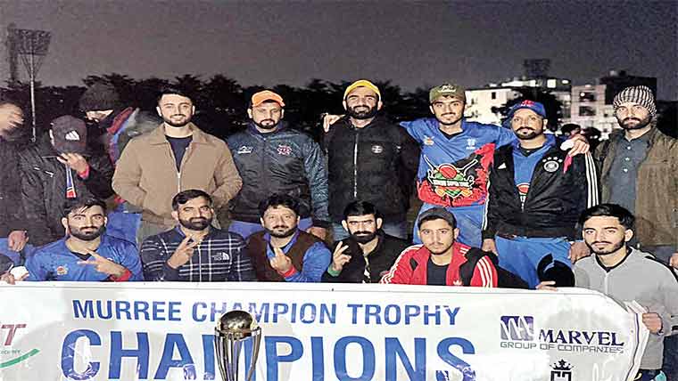 مری کرکٹ ٹورنامنٹ  سنیو سپر کنگ نے میدان مار لیا 