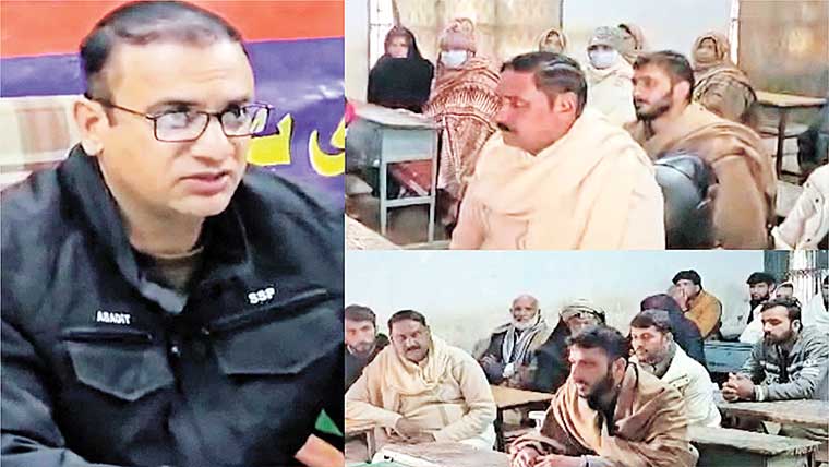 کمالیہ:ڈی پی او ٹوبہ ٹیک سنگھ کی تین مقامات پر کھلی کچہریاں