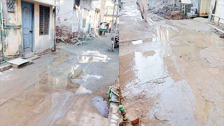 انتظامیہ کی چشم پوشی ،اولڈ سول لائن میں نکاسی آب مفلوج 