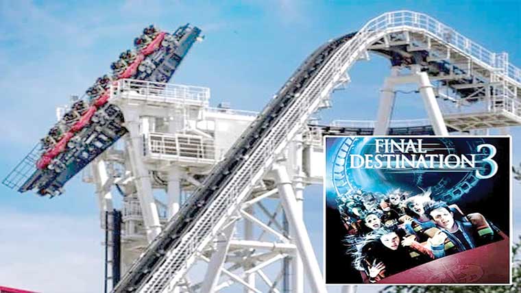 رولر کوسٹر 130فٹ بلندی پر معلق، فلم کا منظر پیش