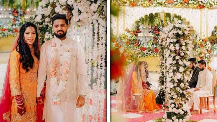 قومی کرکٹر سدرا نواز شادی کے بندھن میں بندھ گئیں 