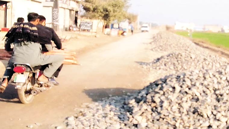 تتلے عالی کامونکے روڈ کی تعمیر شروع 