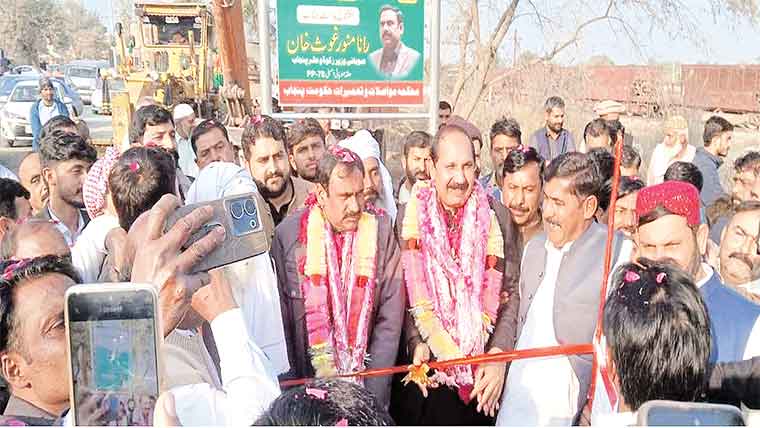 5ارب کی لاگت سے 69 کلو میٹر سڑک کی تعمیر کے کام کا افتتاح