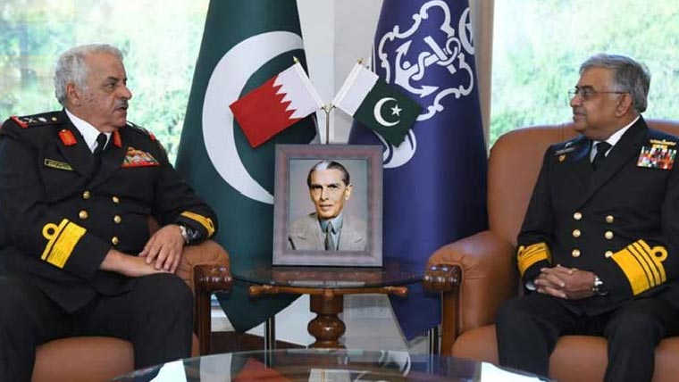  پاک بحریہ کے سربراہ کی رائل بحرین نیول فورس کے کمانڈر کی ملاقات
