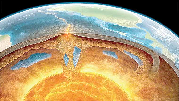 زمین کی گہرائیوں میں پانی کے وسیع ذخائر ہونیکا انکشاف