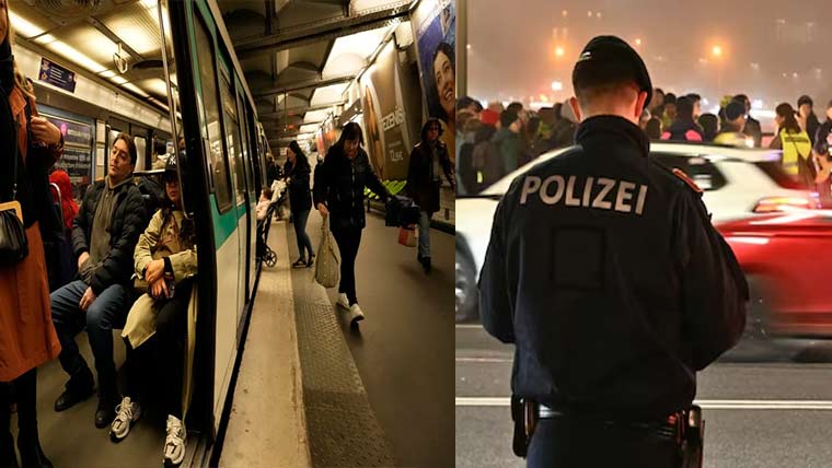 پیرس: 3میٹروٹرین سٹیشنوں پر خواتین  پر چاقو سے حملہ ،3زخمی ،حملہ آورگرفتار