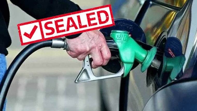 قواعد و ضوابط کی خلاف ورزی  پر 5 پٹرول پمپ سیل 