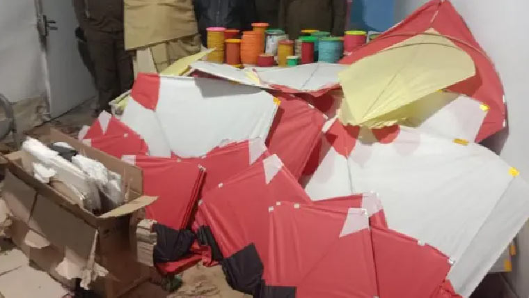 پتنگ سپلائر گرفتار، 6ہزار سے  زائد پتنگیں اور سامان برآمد