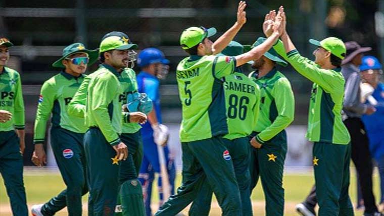 انڈر19سہ ملکی سیریز میں پاکستان نے افغانستان کو ہرادیا