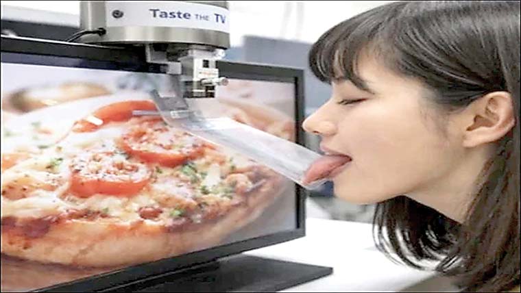  آپ ٹی وی پر نظر آنیوالے کھانے کا ذائقہ چکھ سکتے ہیں