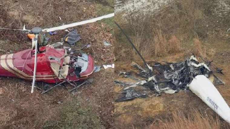 امریکی ریاست نیو جرسی میں  2 ہیلی کاپٹر ٹکرا گئے ، ایک ہلاک