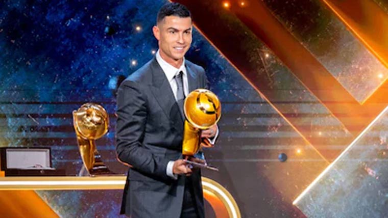 رونالڈو کا مشرقِ وسطیٰ بہترین فٹبالر آف دی ایئر کا اعزاز 