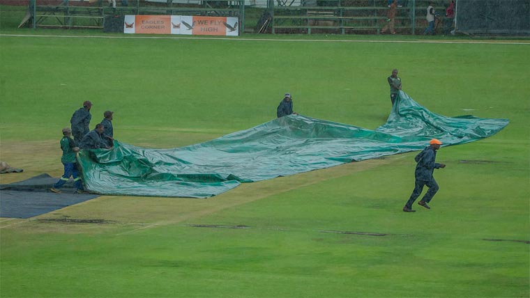 تین ملکی سیریز،پاک زمبابوے ون ڈے میچ بارش کی نذر 