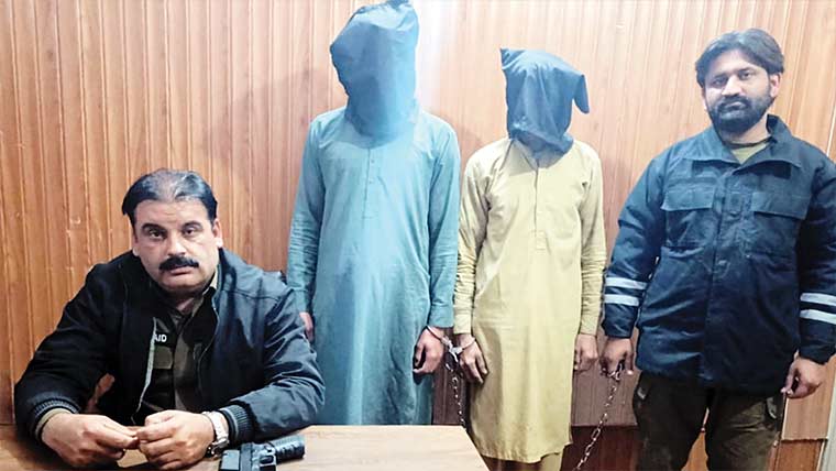  میانوالی، اقدام قتل کے مقدمات  میں گرفتار 2 ملزمان سے اسلحہ برآمد 