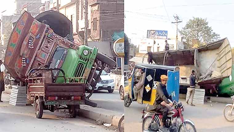 وزیرآباد:ٹوٹی سڑکیں ،جا بجا کھڈے حادثات کے سبب 