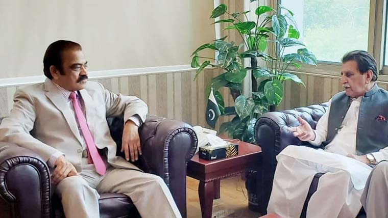 رانا ثنا، فاروق حیدر ملاقات، آزاد کشمیر کی سیاست پر گفتگو