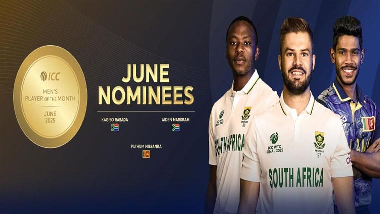 آئی سی سی پلیئر آف دی منتھ  کیلئے نامزدگیوں کا اعلان 