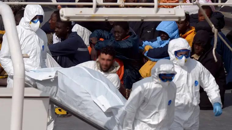  لیبیا :سمندری حدود میں 113  مہاجرین گرفتار، 3 لاشیں برآمد