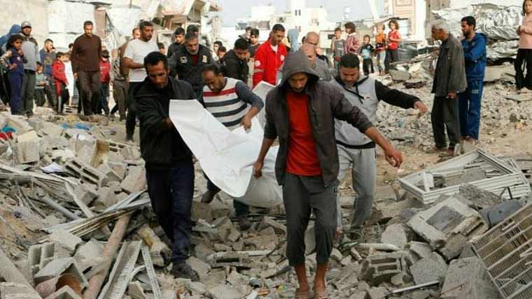 غزہ : امداد کے منتظر 10افراد سمیت مزید 40شہید