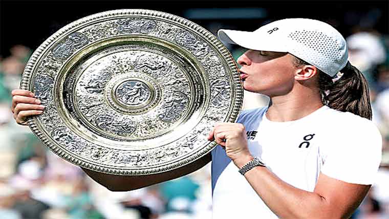  پولینڈ کی ایگا سوائٹک نے ومبلڈن اوپن ٹینس ٹائٹل جیت لیا